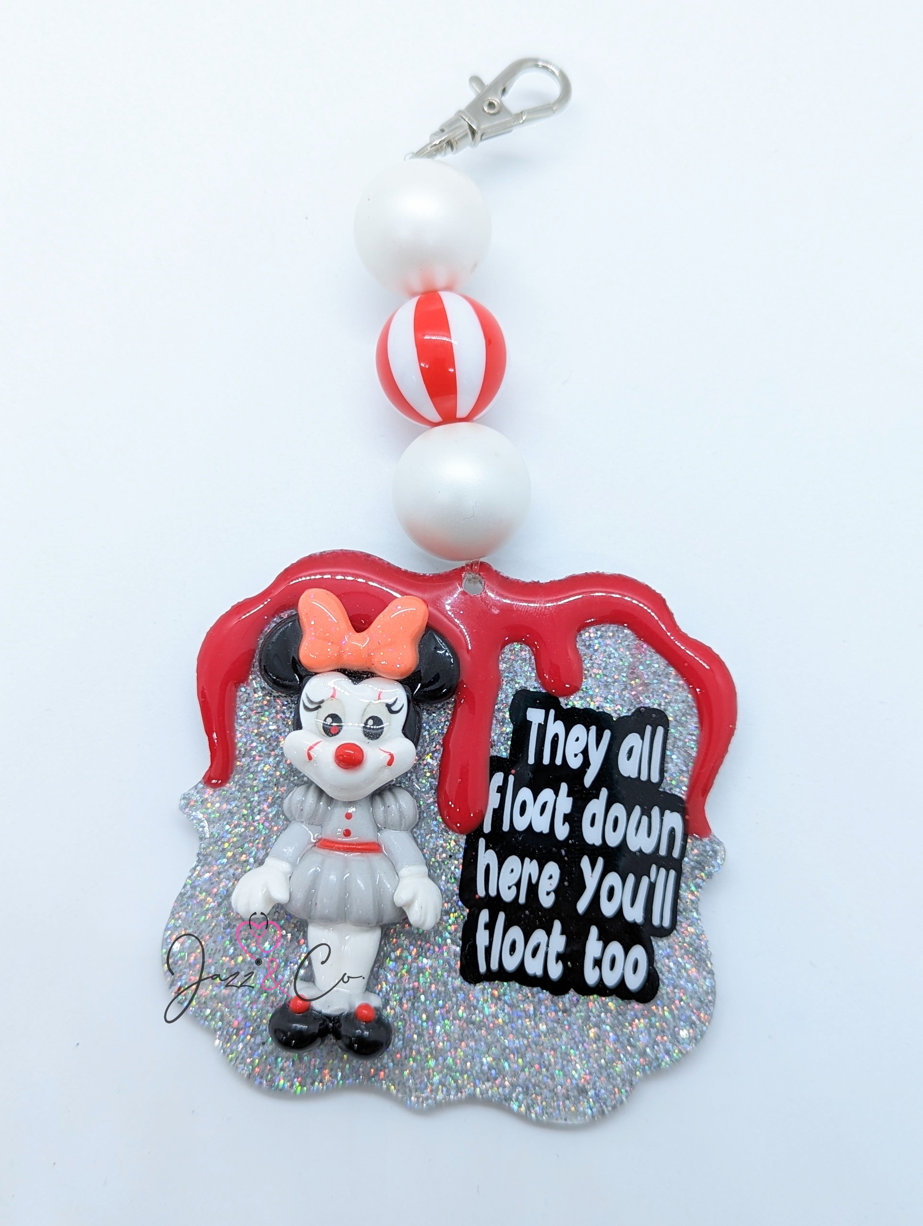 Clown Girl Horror Key Chain