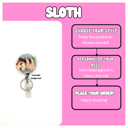 Sloth Badge Reel