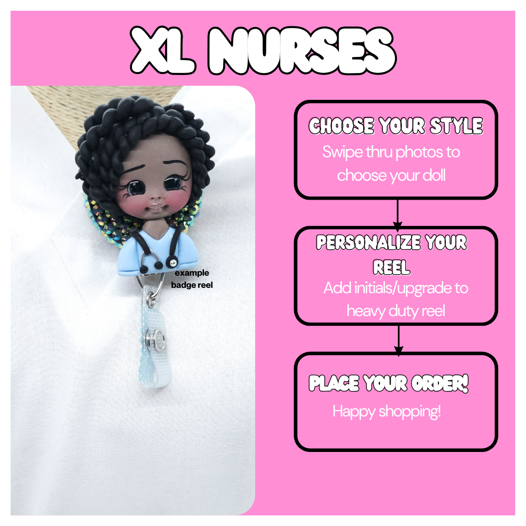 XL Nurse Badge Reel