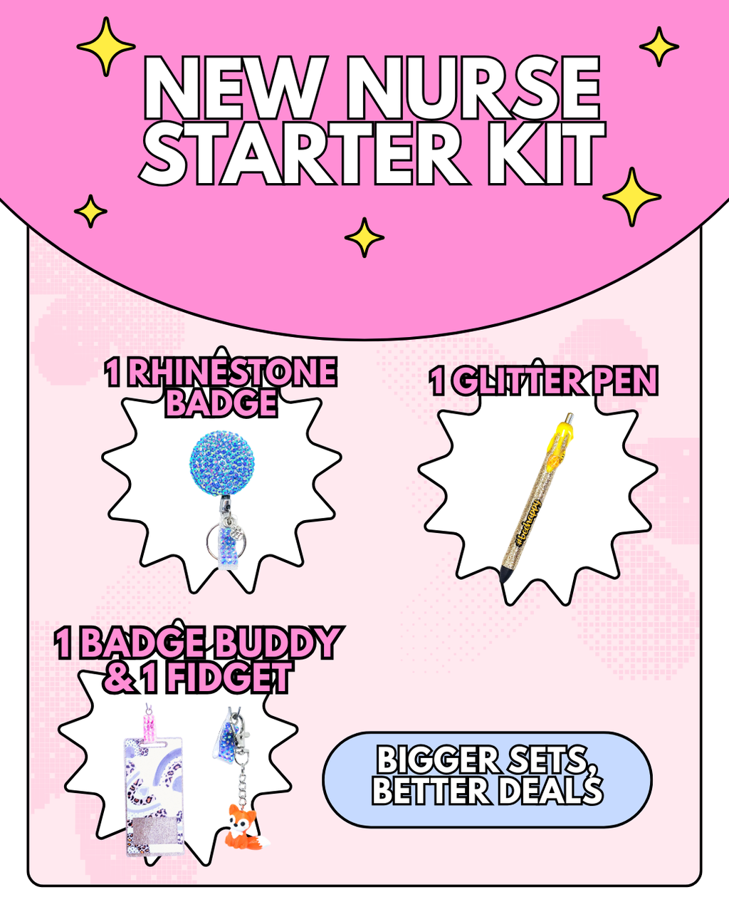 New Nurse Starter Kit - Badge Reel Bundle