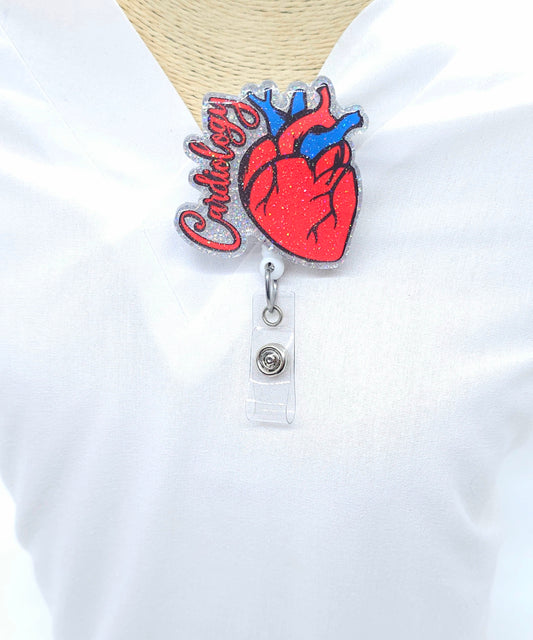 Cardiology Badge Reel - Anatomical Heart Badge Reel