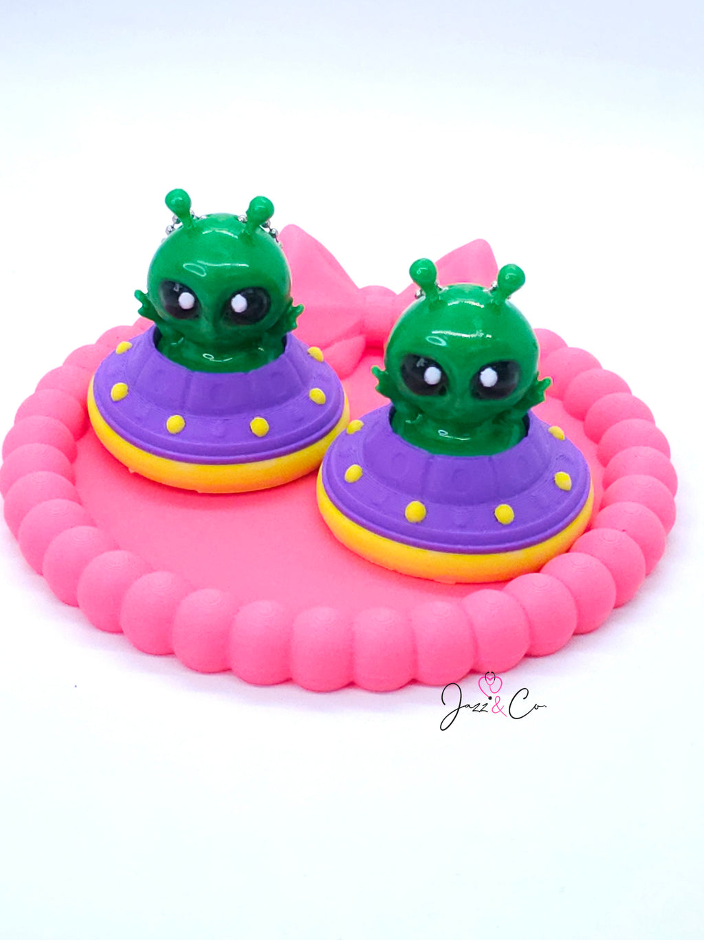 Alien 3D Printed Fidget Clicker Keychain