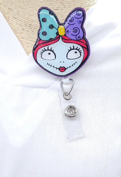 Sally Rag Doll Badge Reel