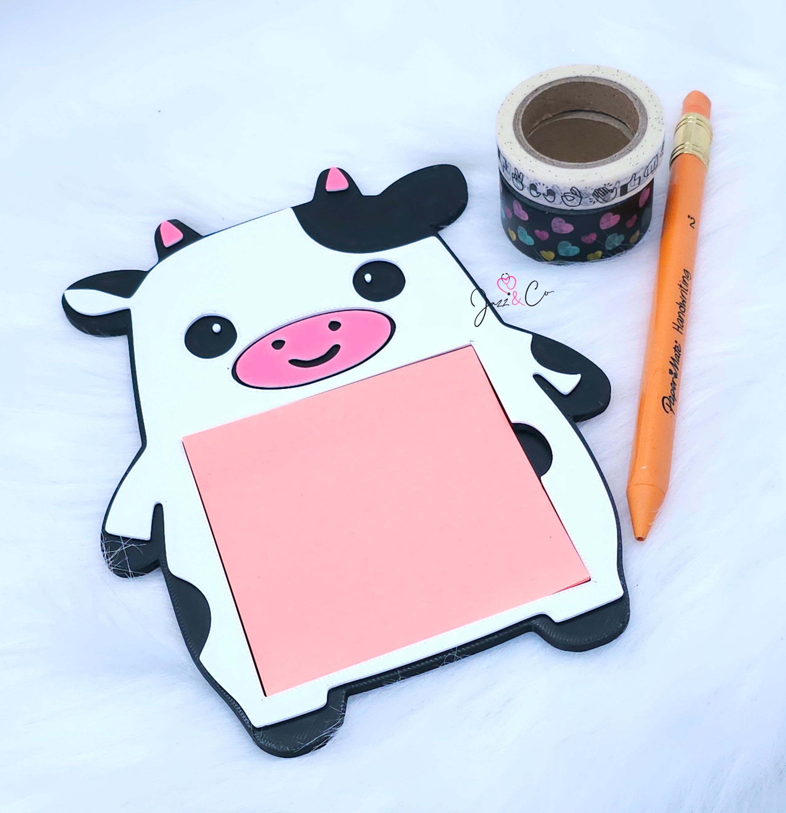 Cow Sticky Note Holder