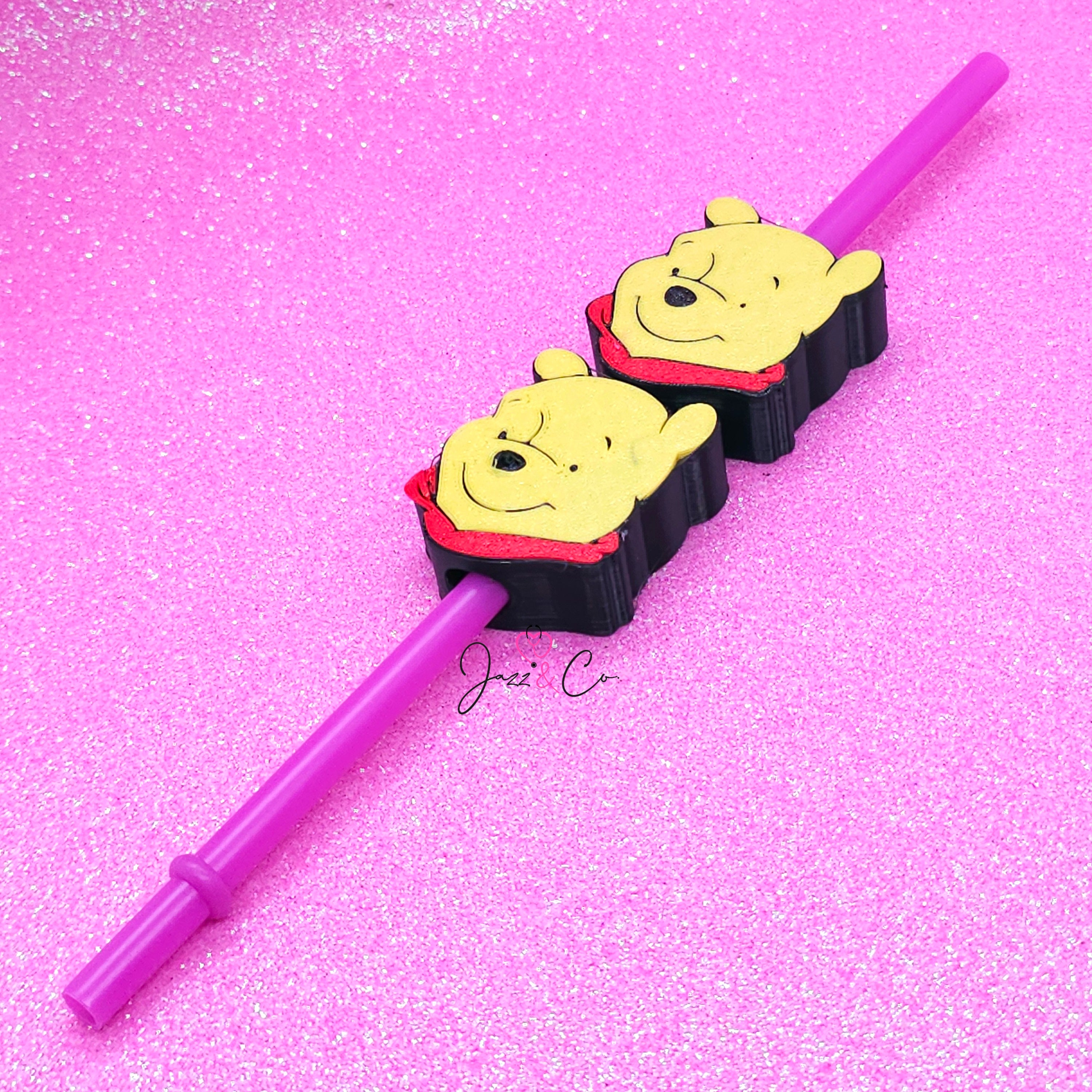 Honey Bear Straw Topper