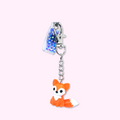 Cute Fox Charm: 3D Printed Fidget Keychain