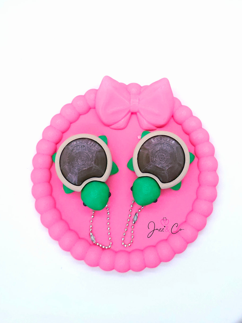 Turtle 3D Printed Fidget Clicker Keychain