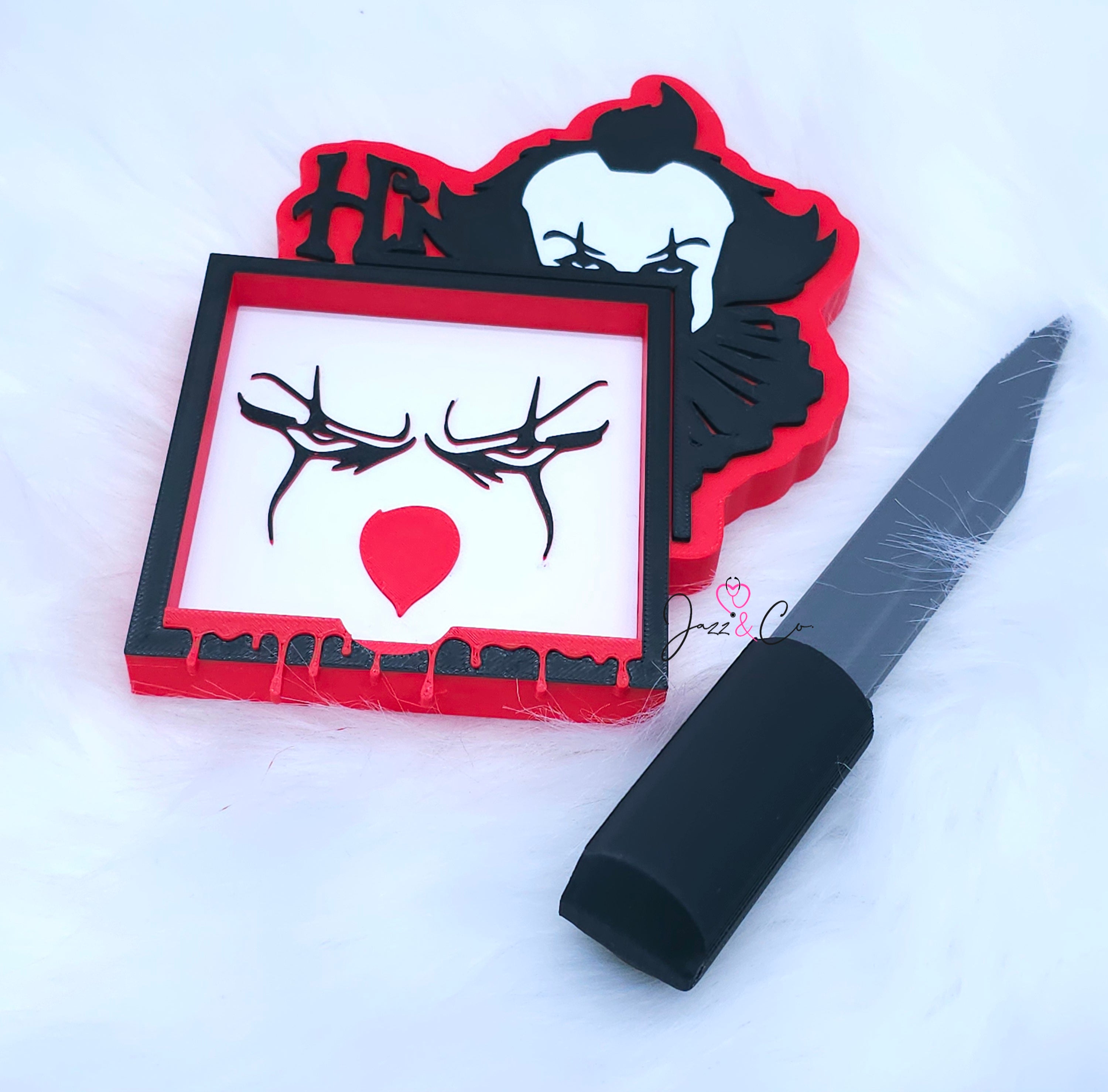 Scary Clown Sticky Note Holder