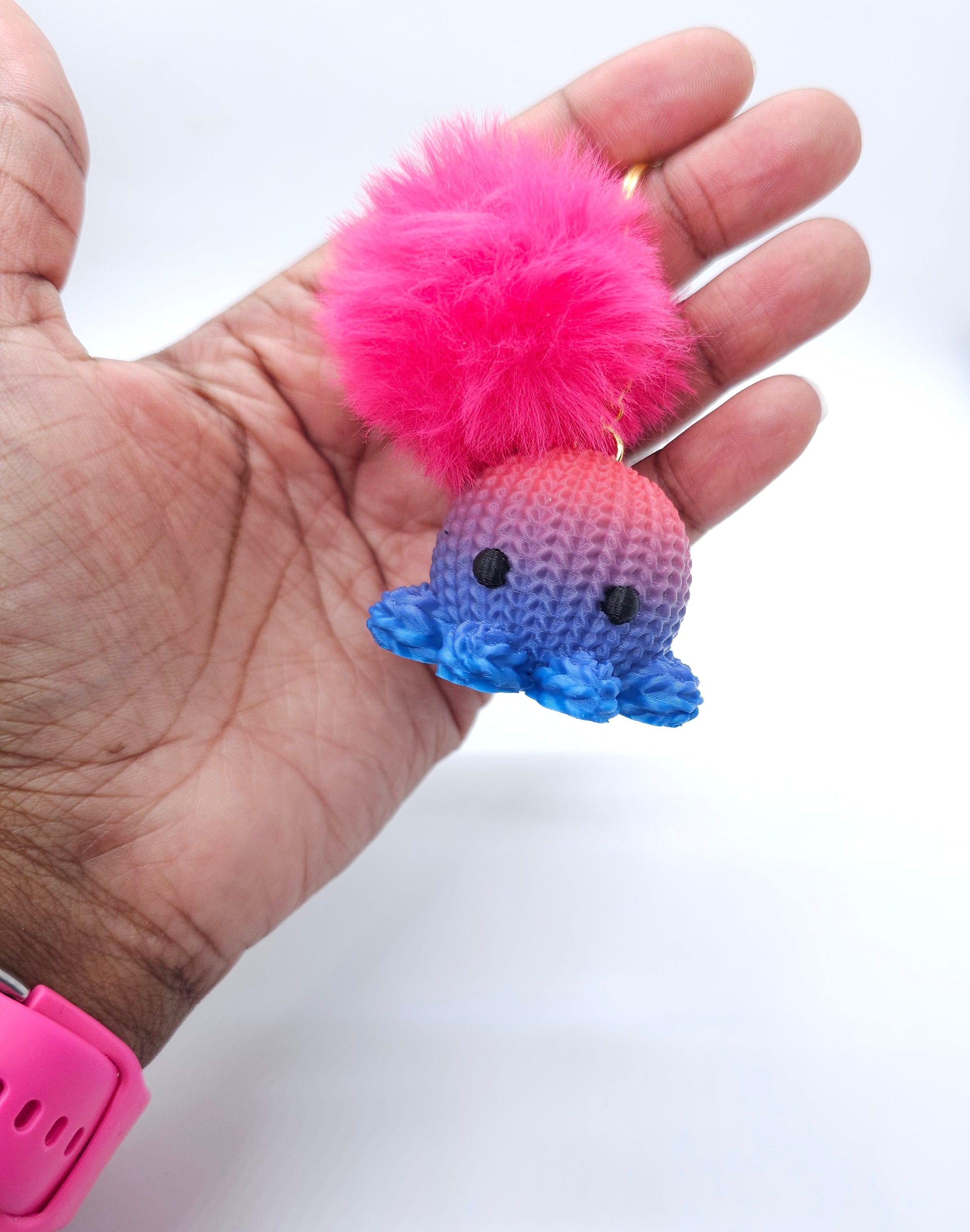 Crochet Octopus Keychain