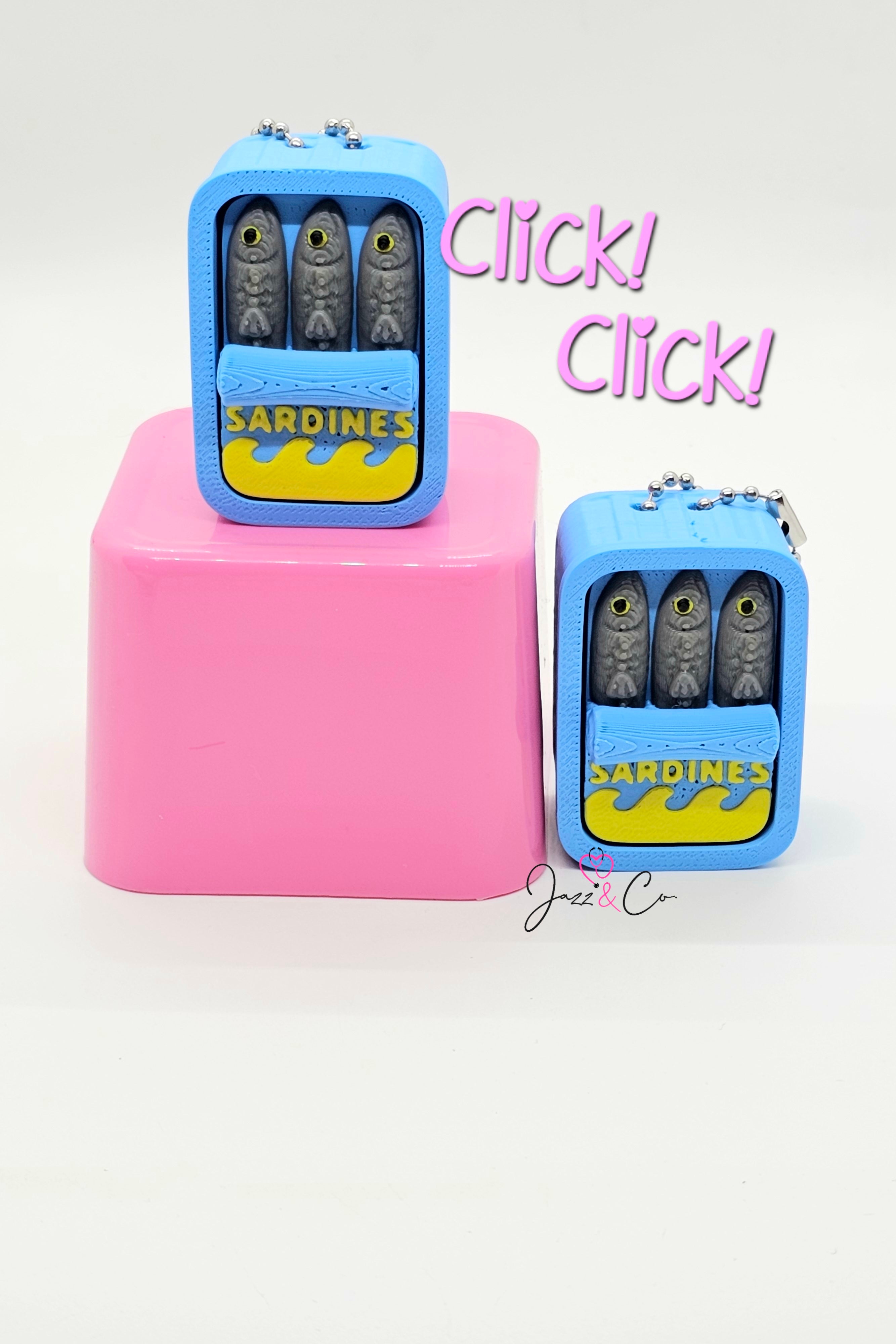 3D Printed Sardine Can Fidget Clicker