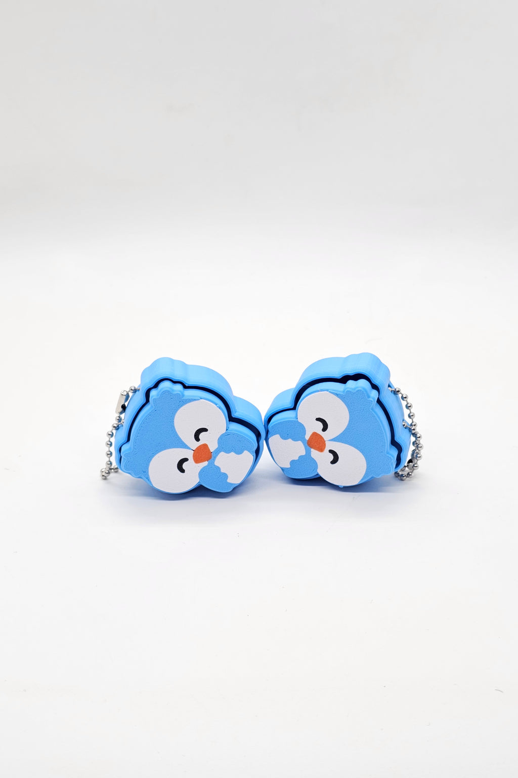 Owl Fidget Clicker Keychain - Blue