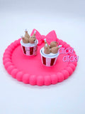 Fried Chicken Bucket 3D Printed Fidget Clicker Keychain