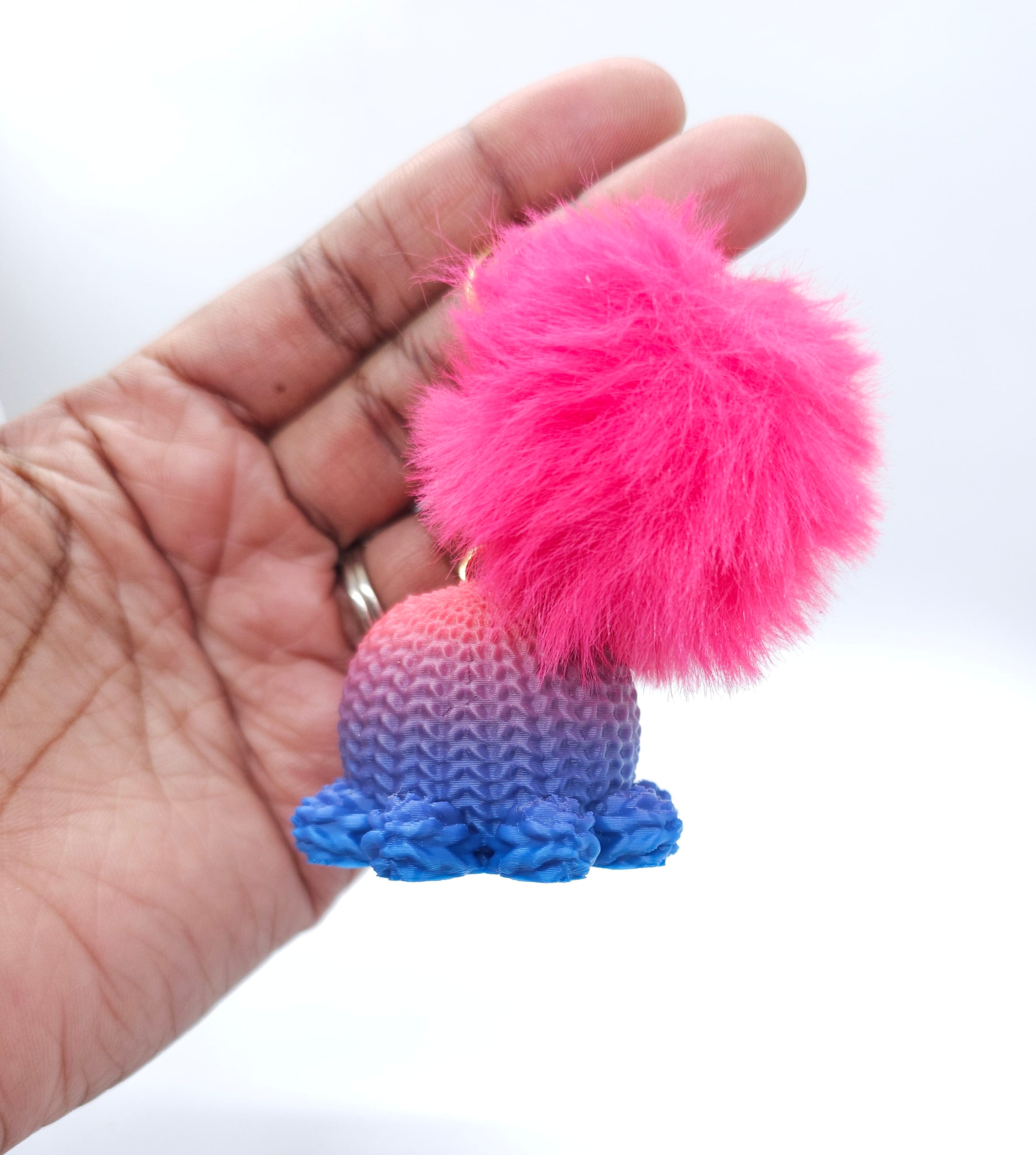 Crochet Octopus Keychain