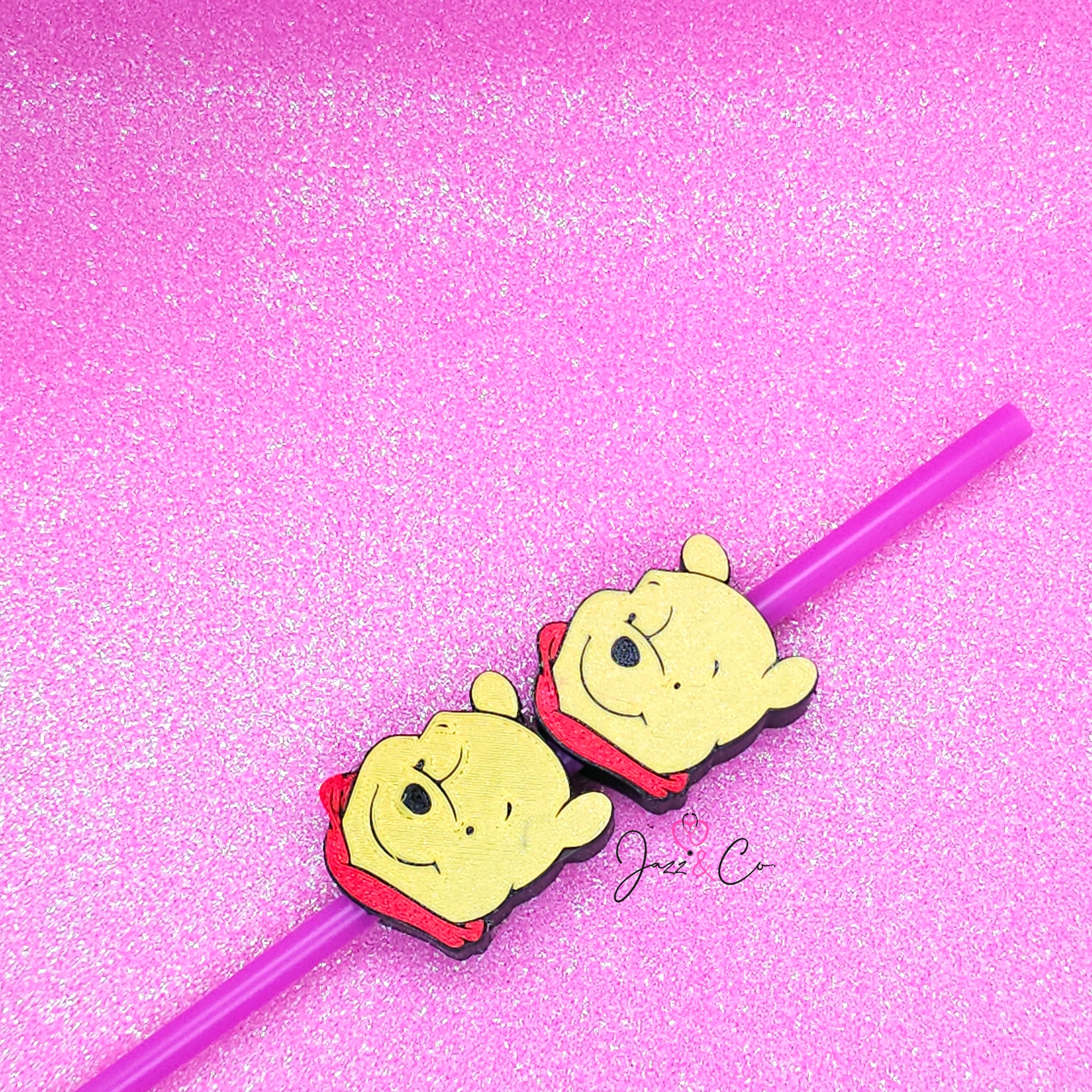 Honey Bear Straw Topper