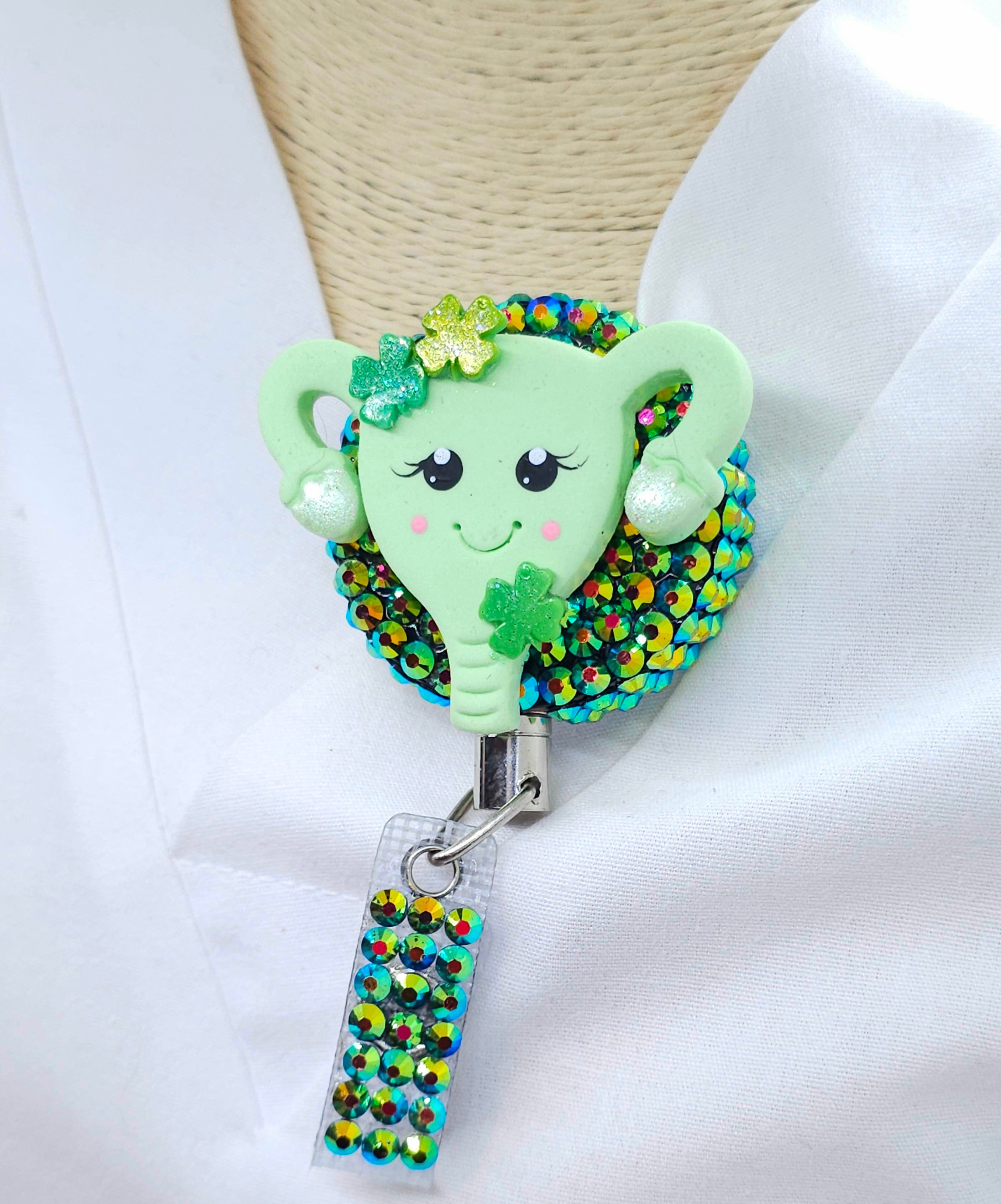St. Patrick Day Uterus Badge Reel