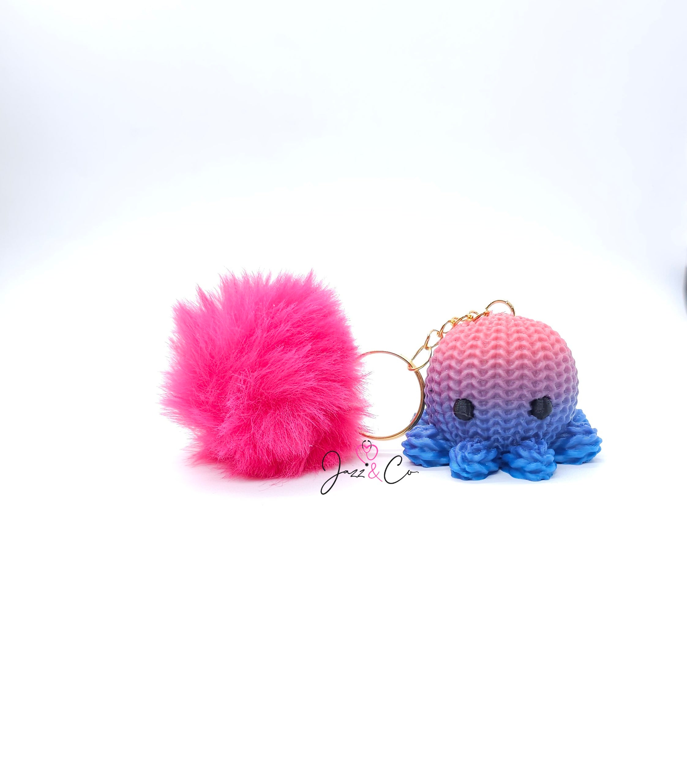 Crochet Octopus Keychain