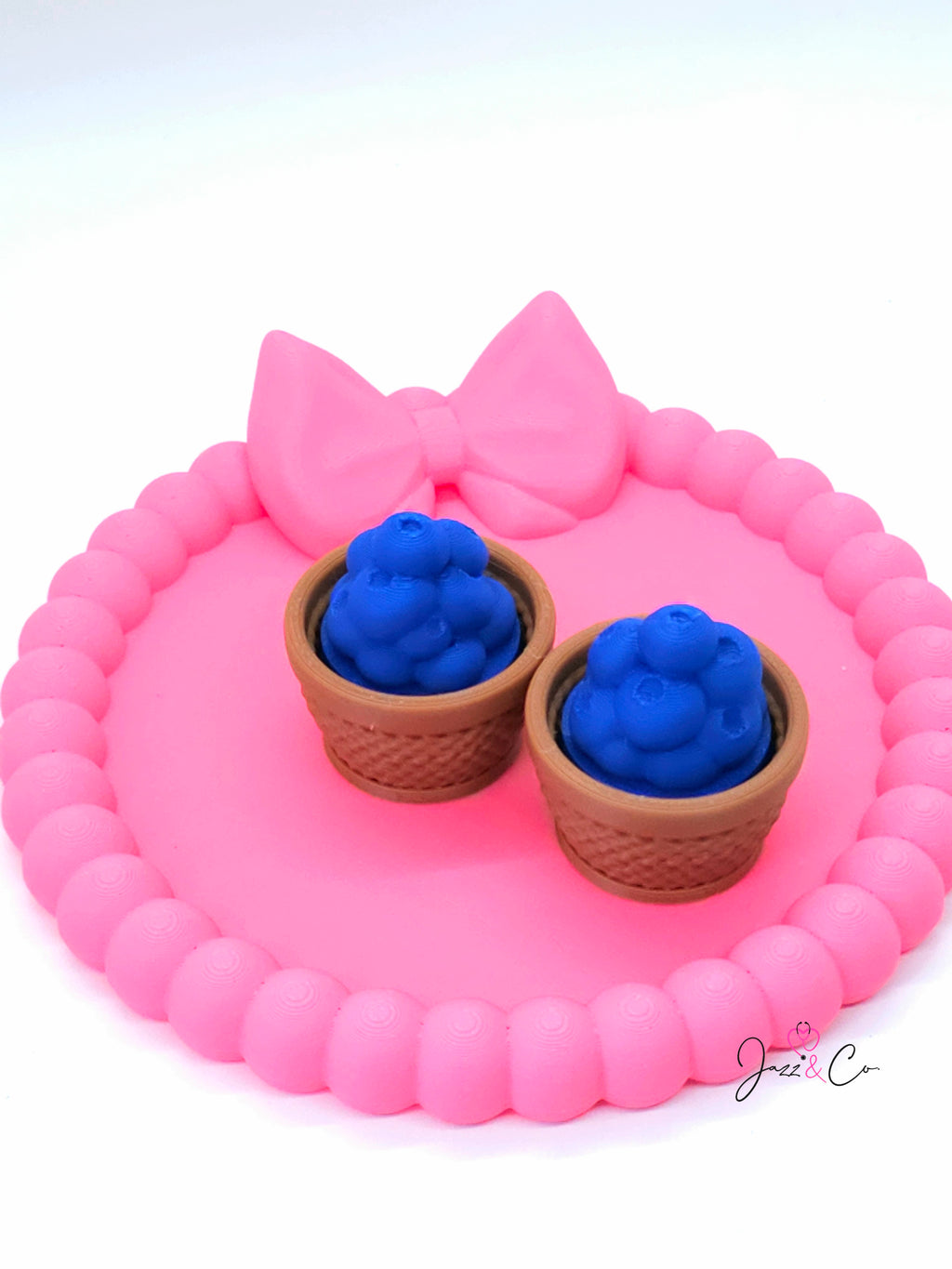 Blueberry Basket Fidget Clicker Keychain