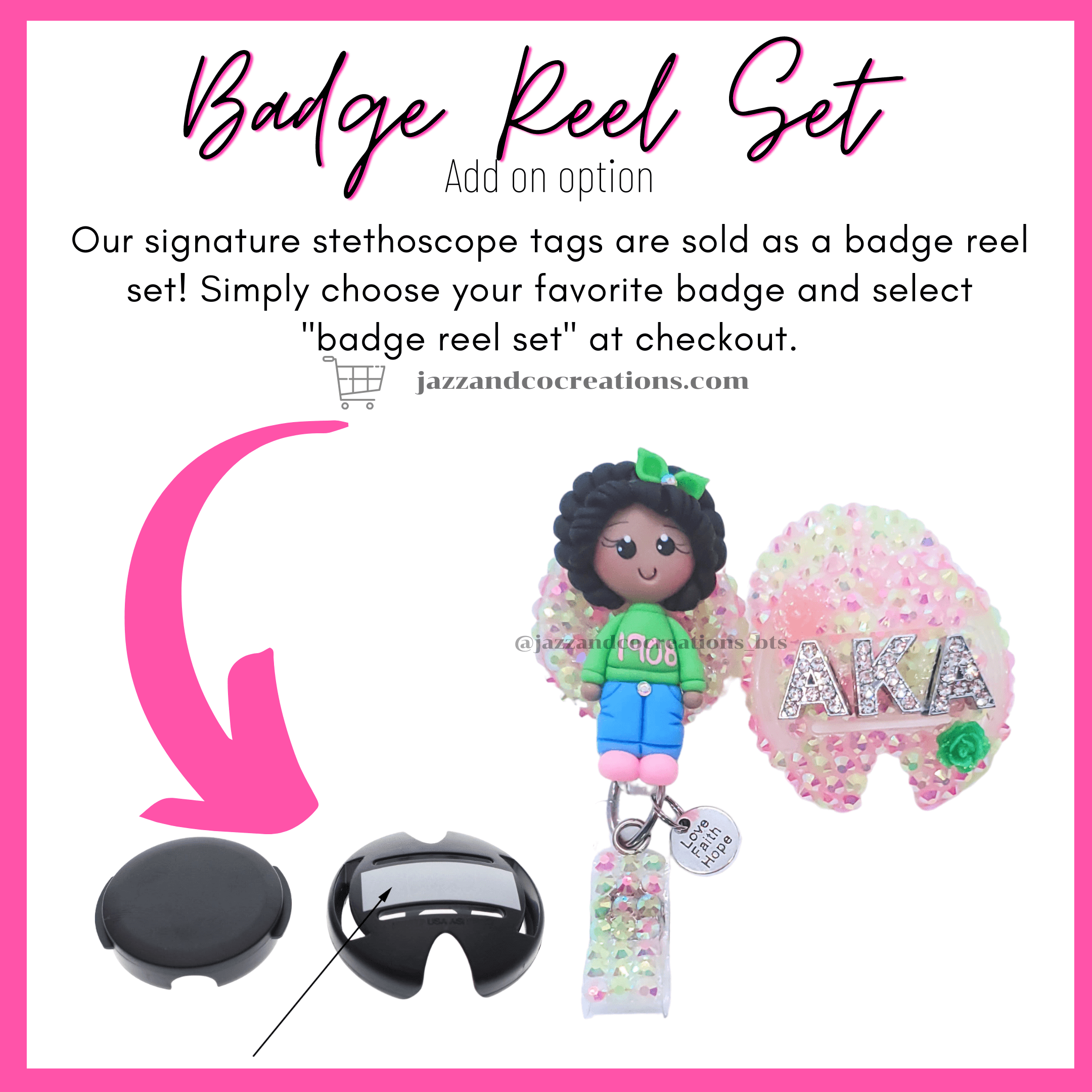 Long Hair Princess Badge Reel