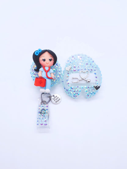 Nurse & Mini Badge Reel Set