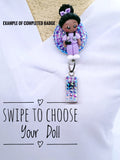 Fashion-Forward & Shift-Proof, Rhinestone Nurse ID Badge Reel