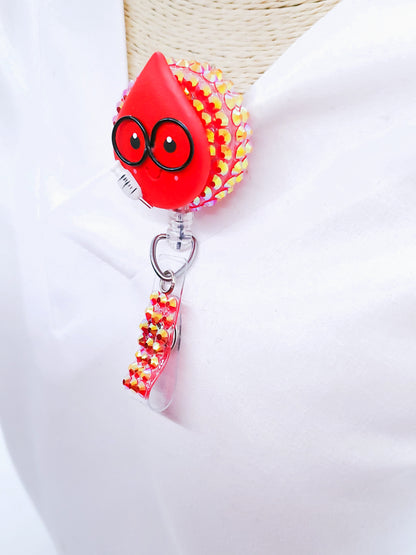 Blood Drop Badge Reel