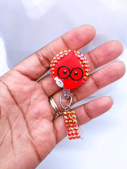 Blood Drop Badge Reel