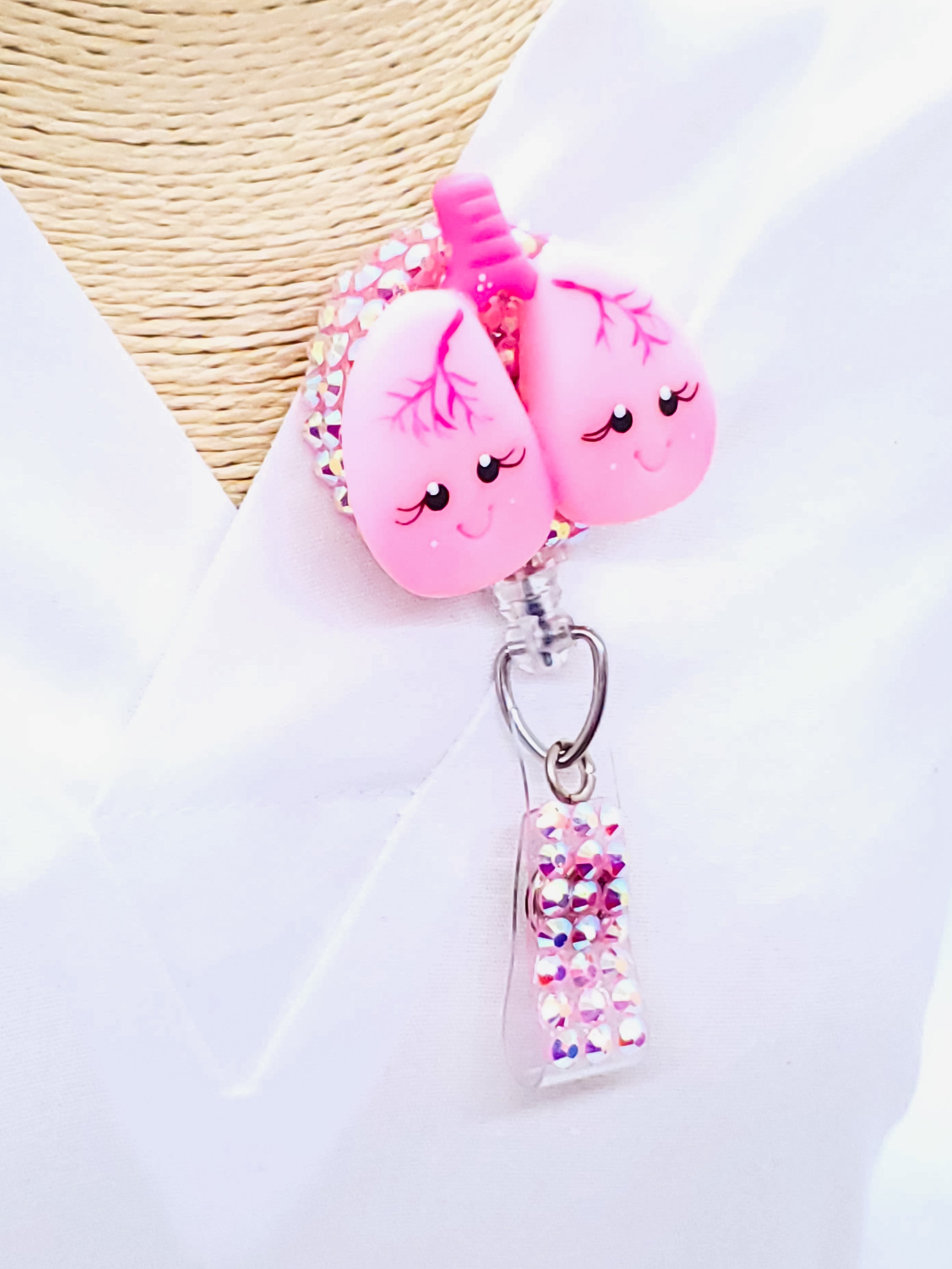 Lung Badge Reel - Respiratory Badge Reel