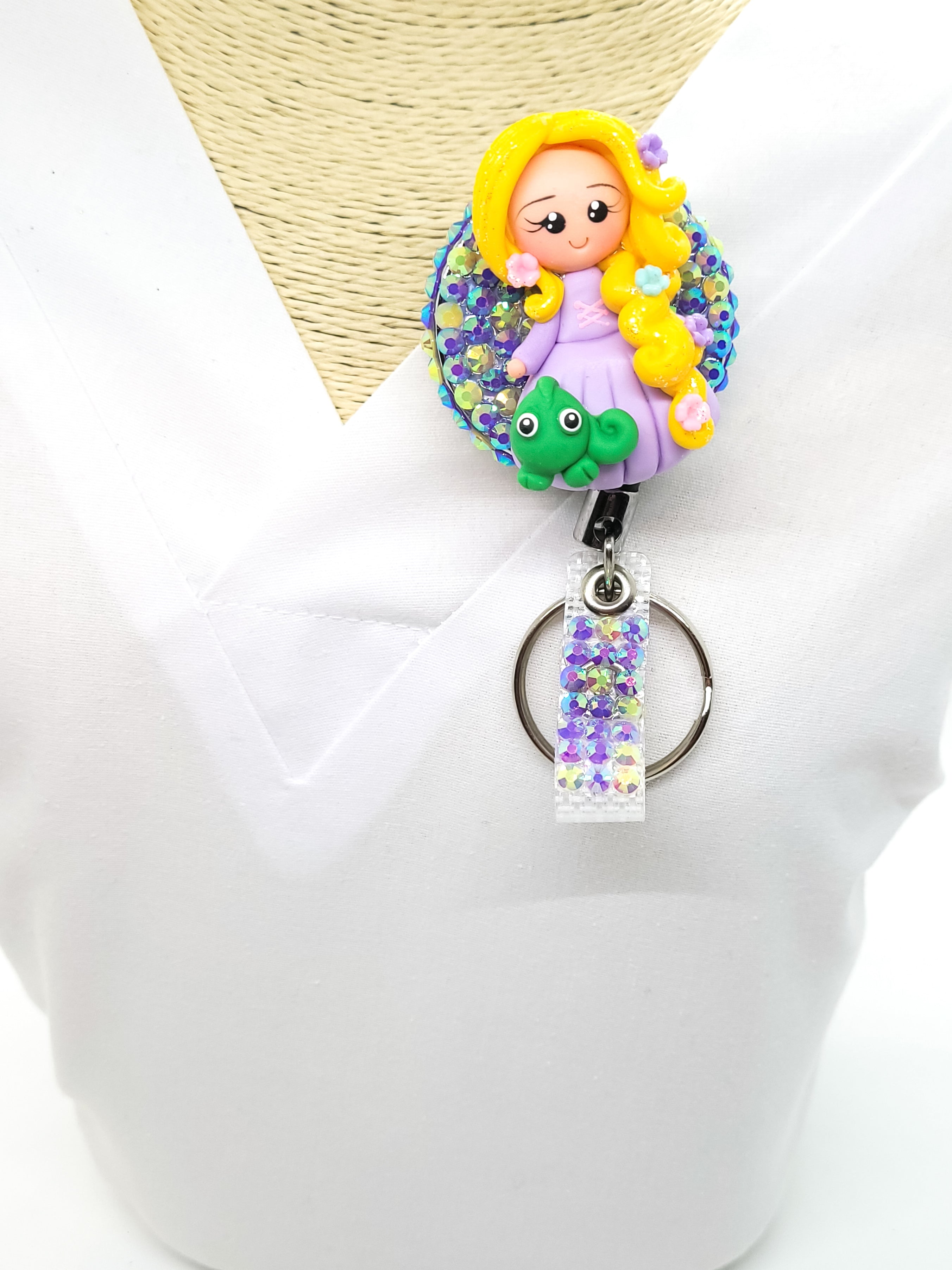 Long Hair Princess Badge Reel