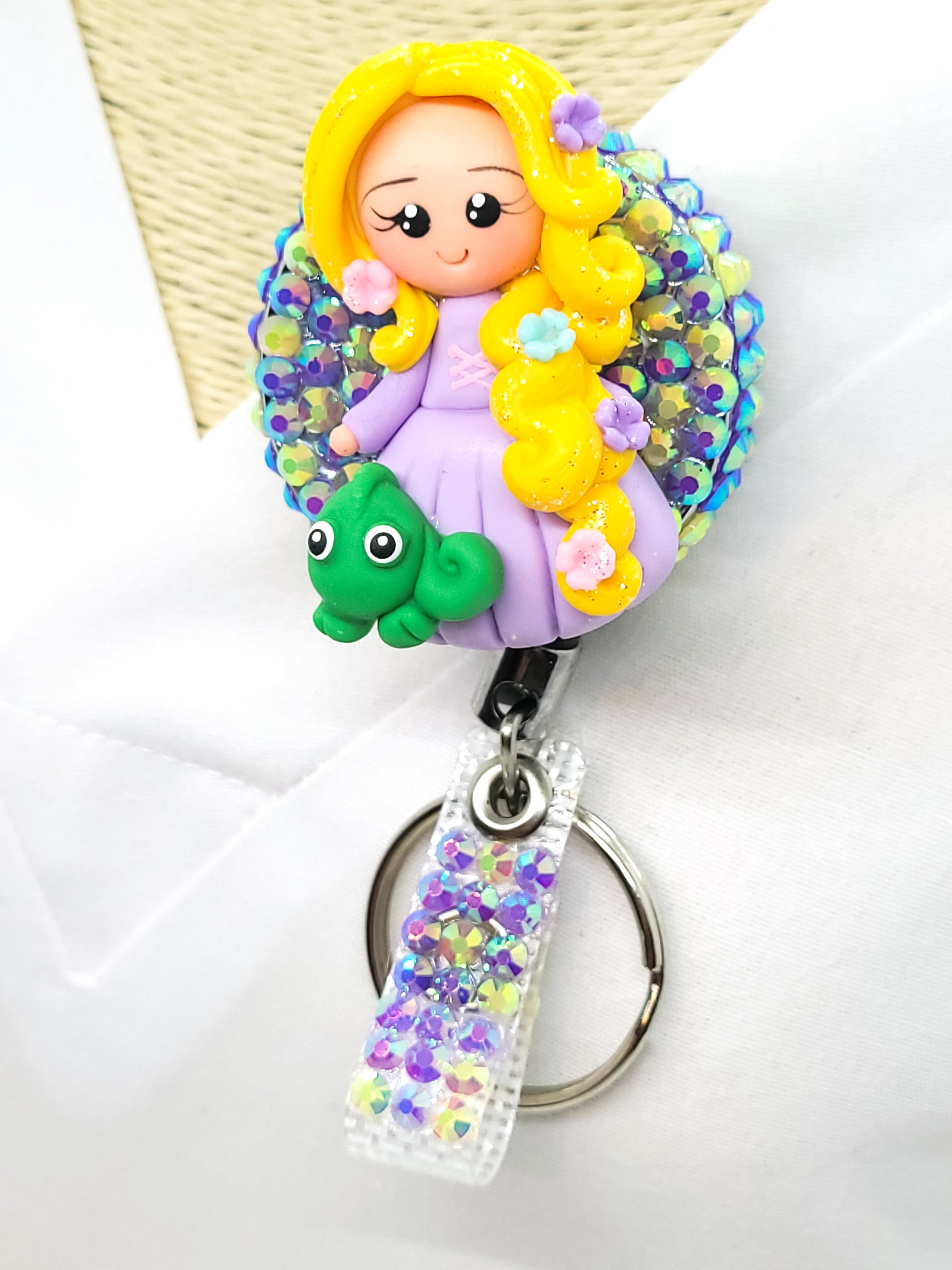 Long Hair Princess Badge Reel