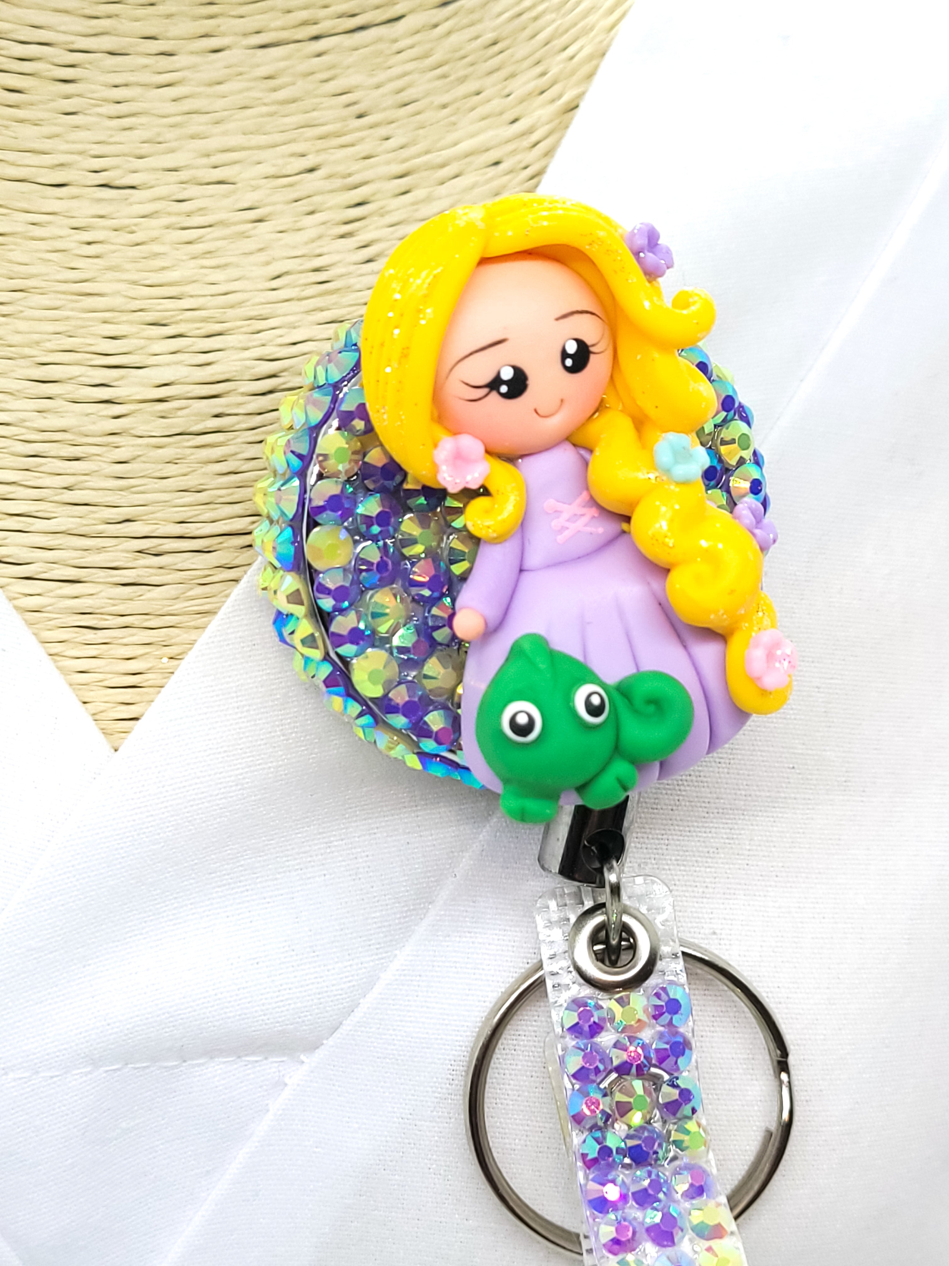 Long Hair Princess Badge Reel