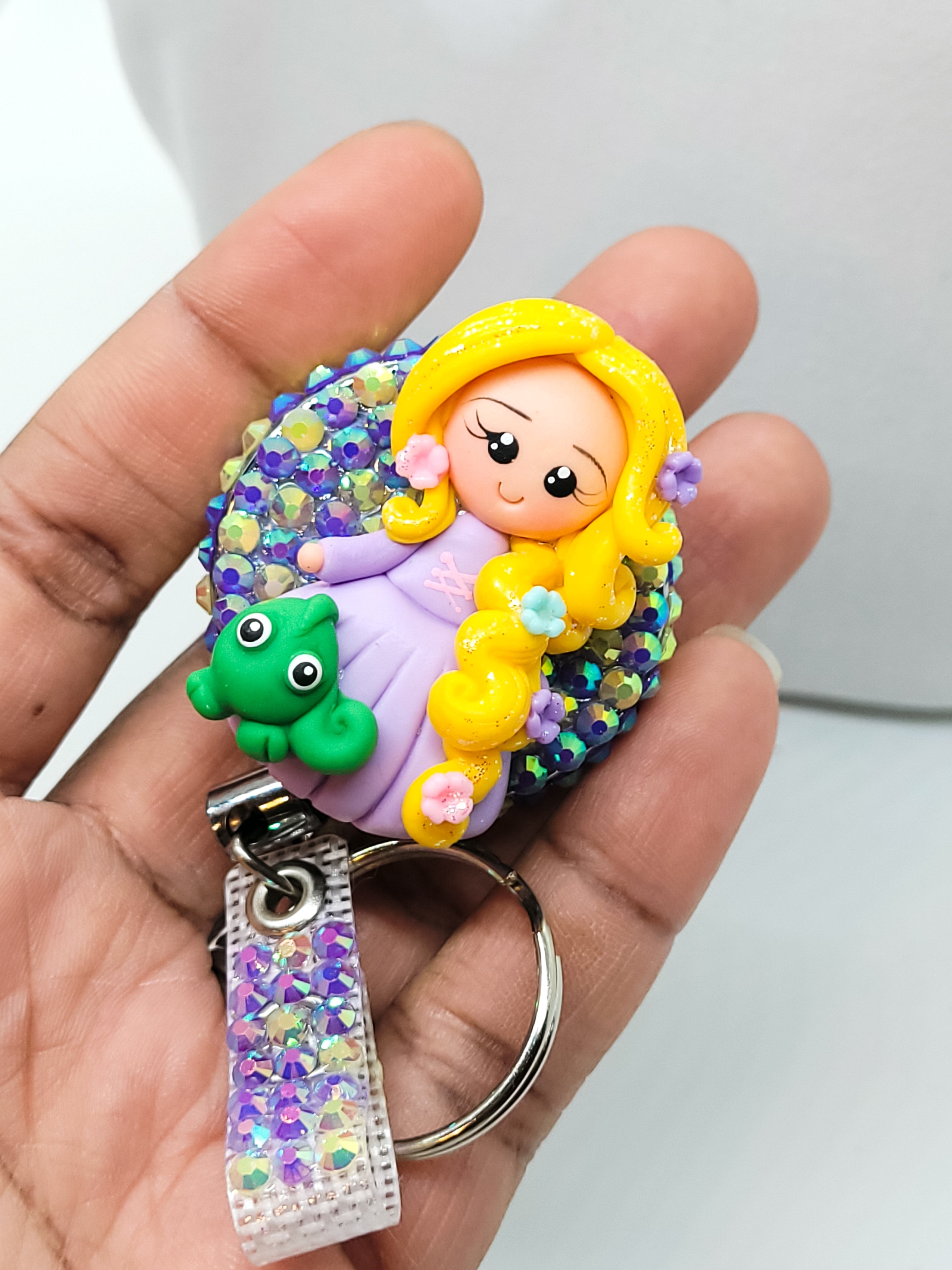 Long Hair Princess Badge Reel