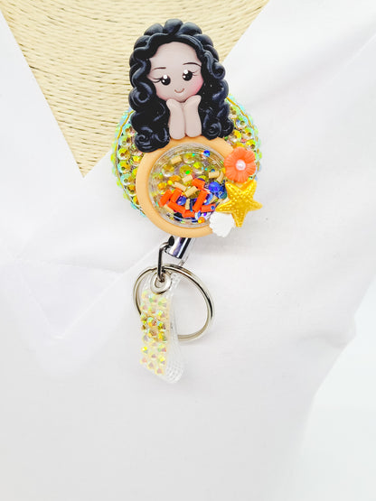 Ocean Princess Shaker Badge Reel