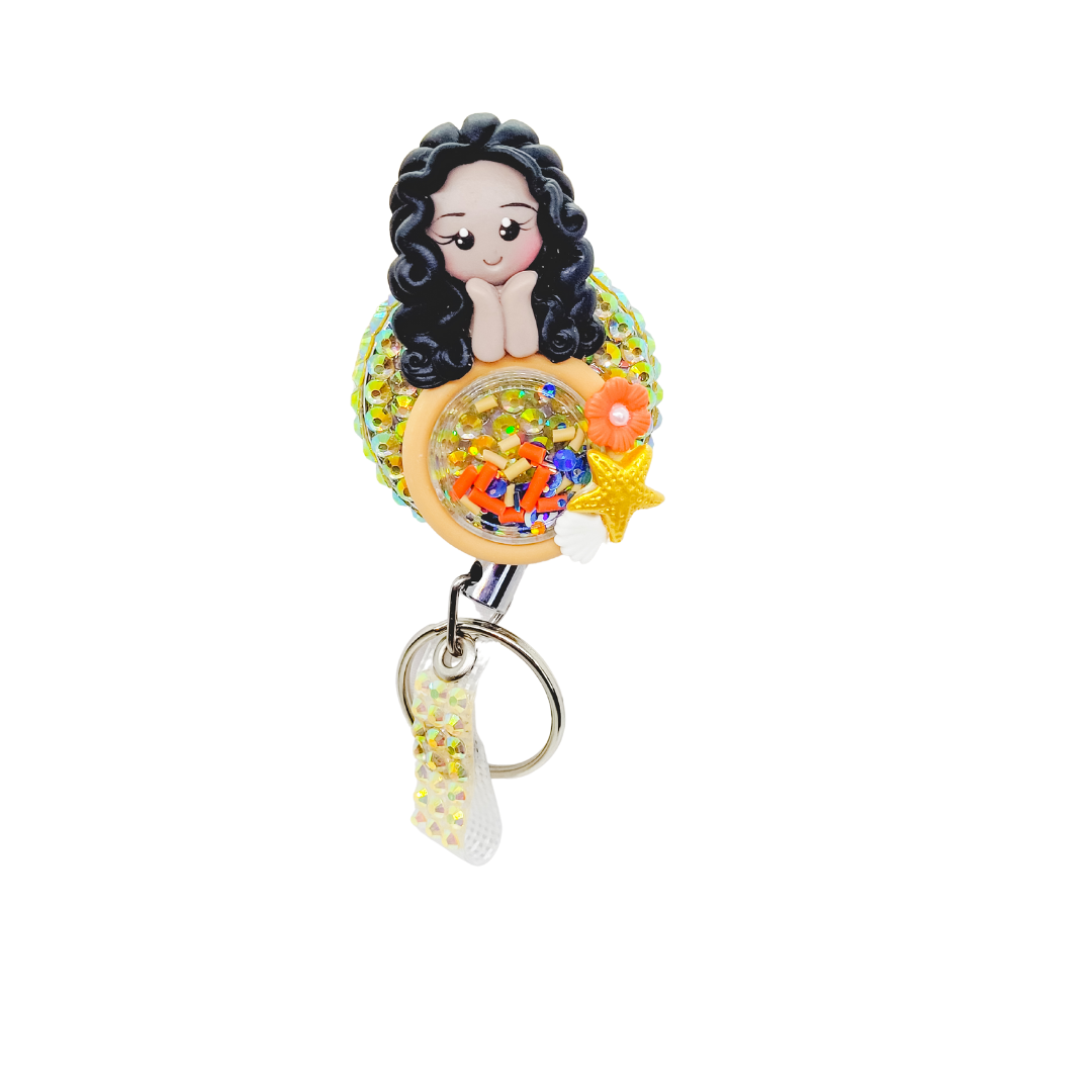 Ocean Princess Shaker Badge Reel