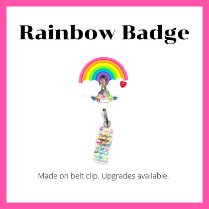 Rainbow ID Badge Reel