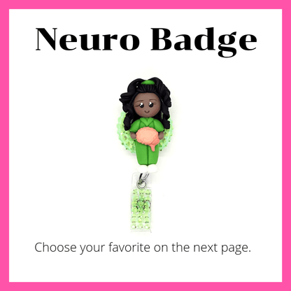 Neurology Nurse ID Badge Reel