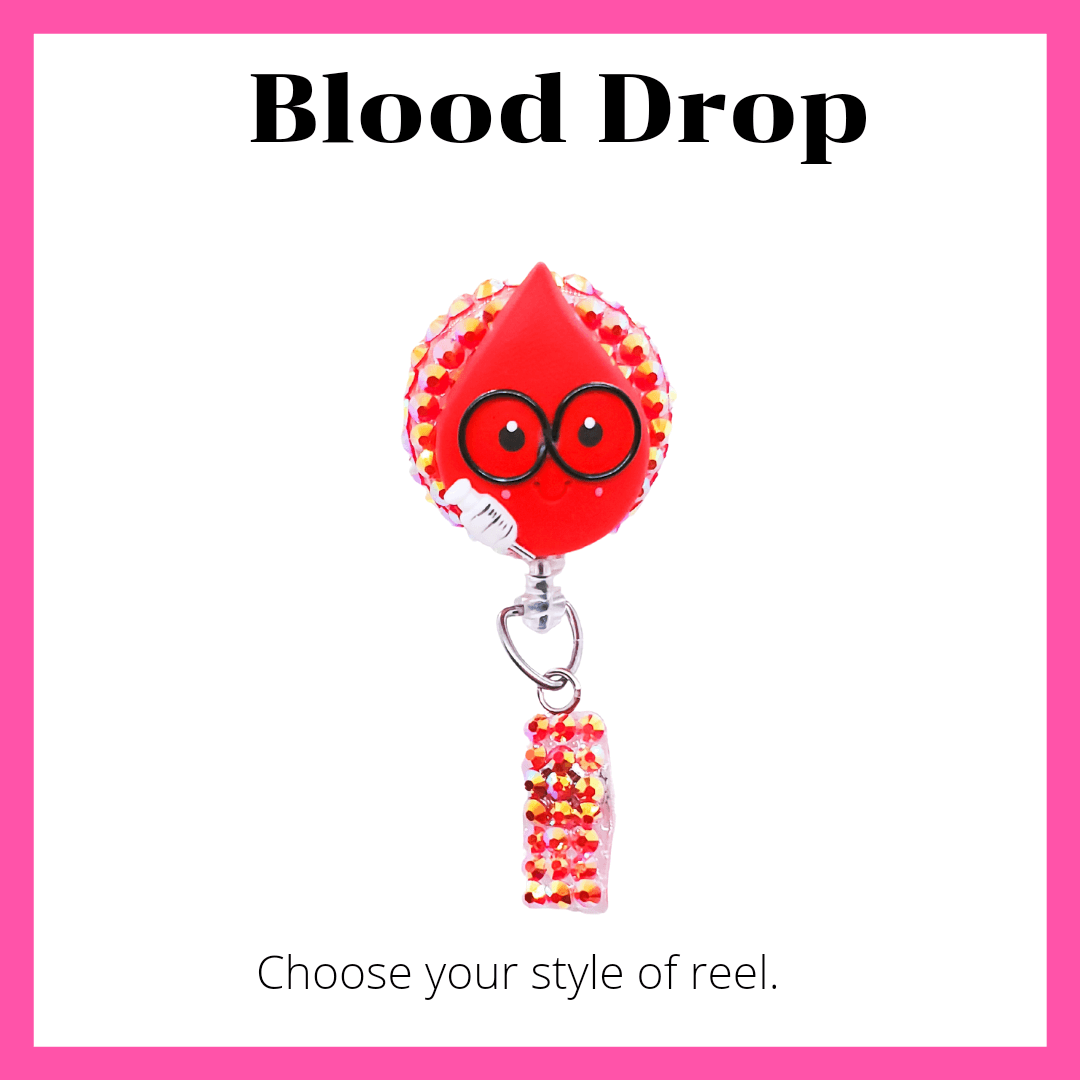 Blood Drop Badge Reel