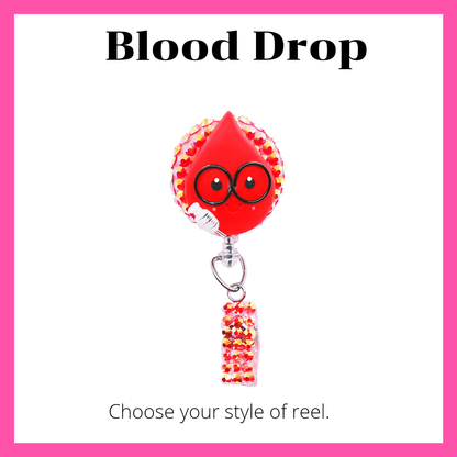 Blood Drop Badge Reel