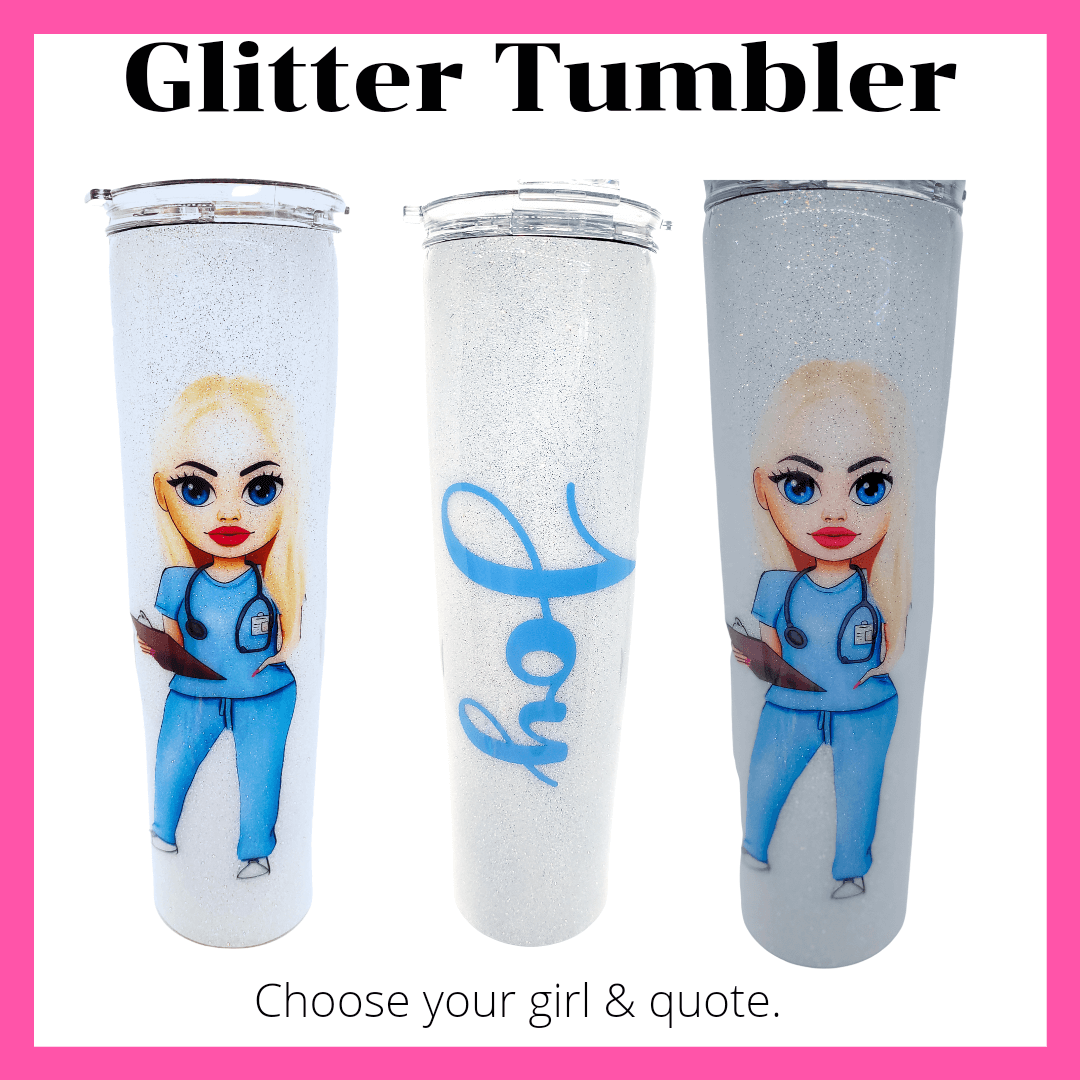 Custom Glitter Tumbler #2