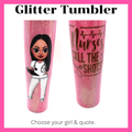 Custom Nurse Glitter Tumbler #4