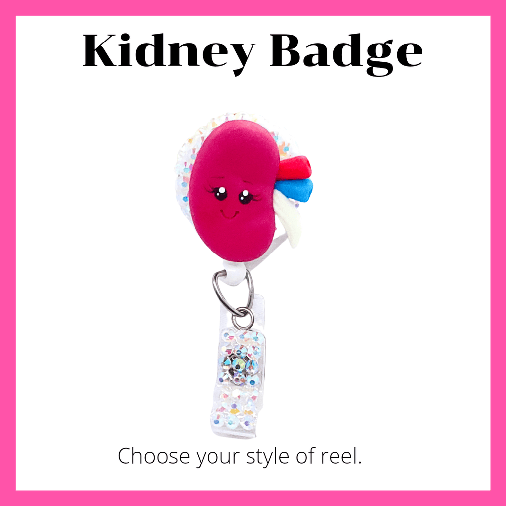 Kidney ID Badge Reel
