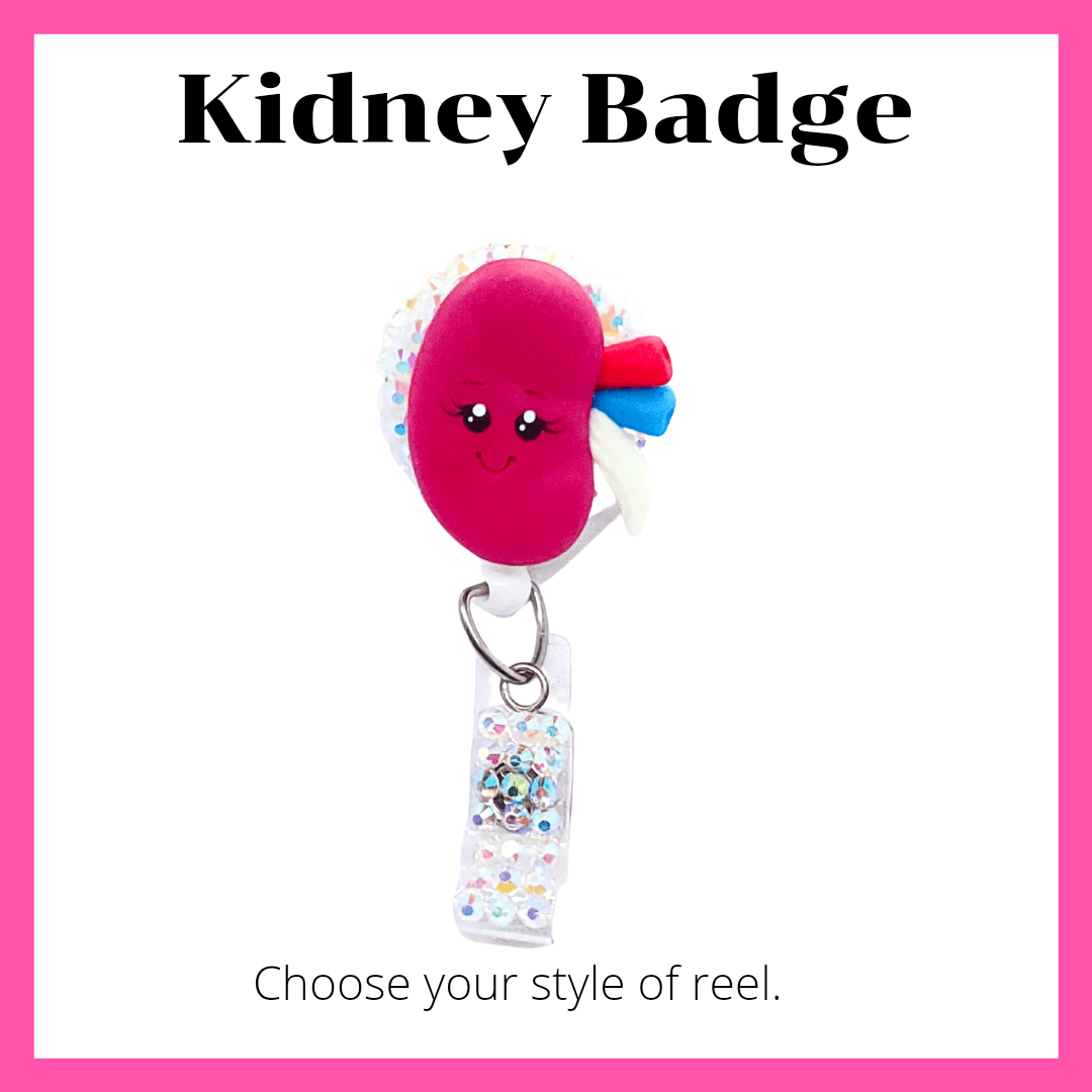 Kidney ID Badge Reel