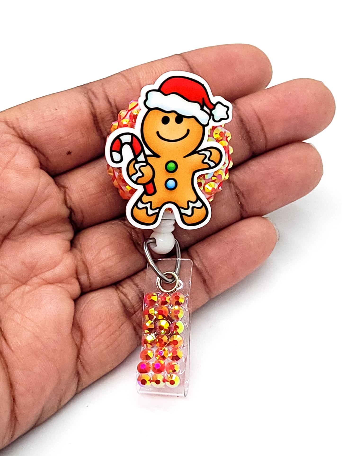 Gingerbread Man Badge Reel