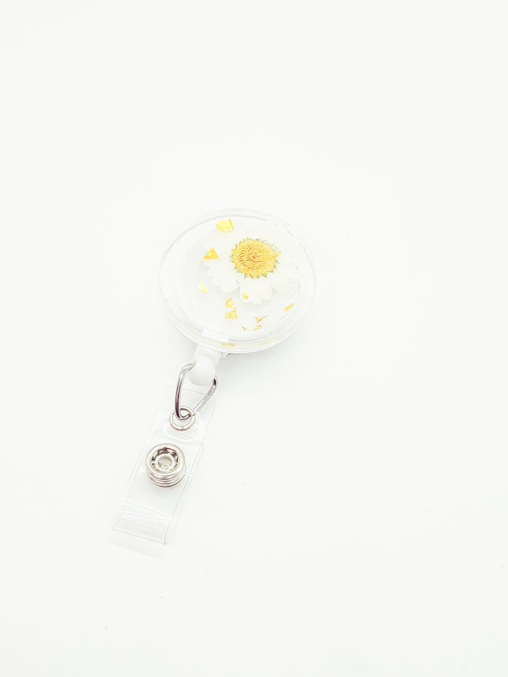 Resin Flower Badge Reel
