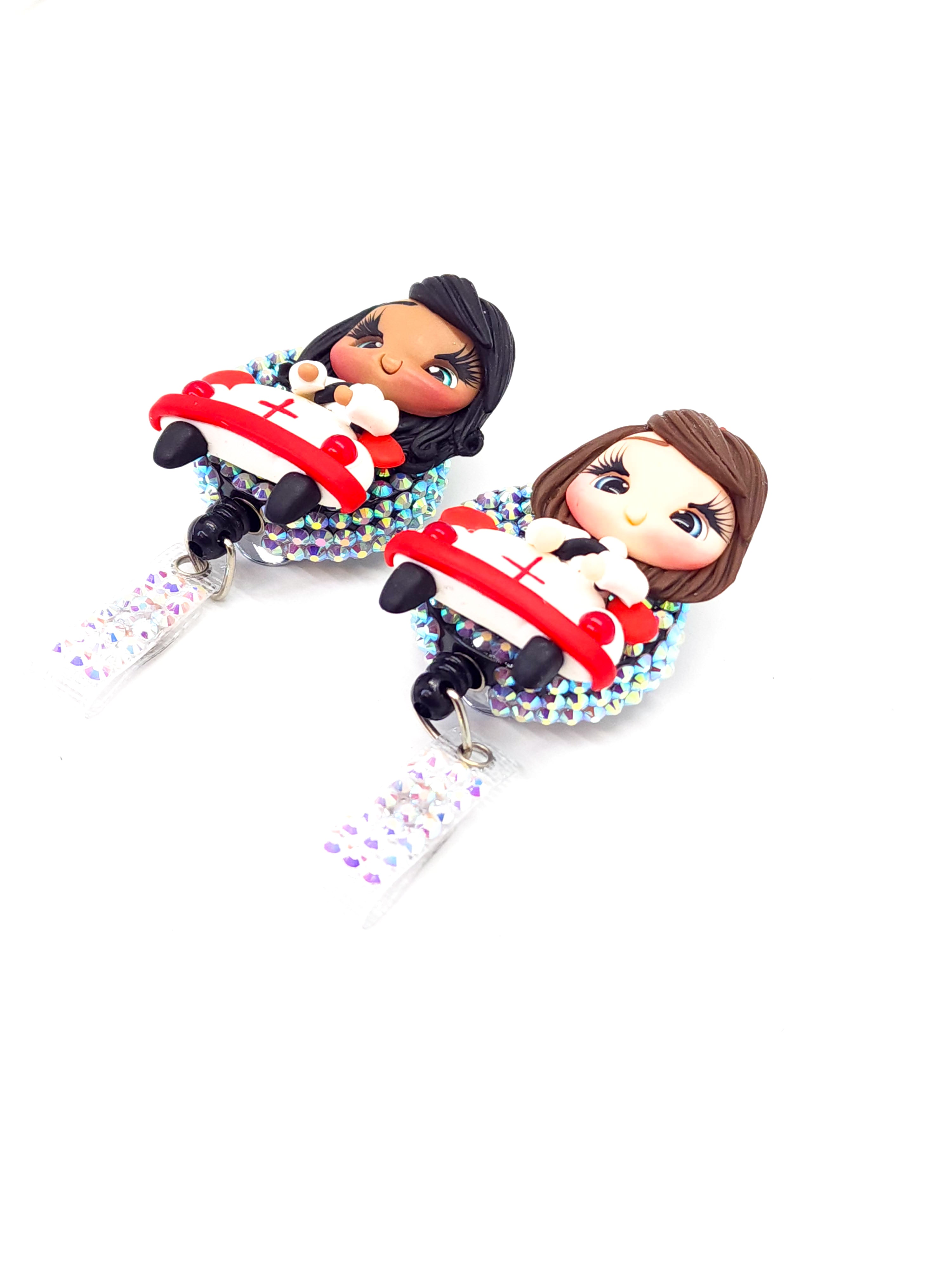 Nurse In Car Badge Reel