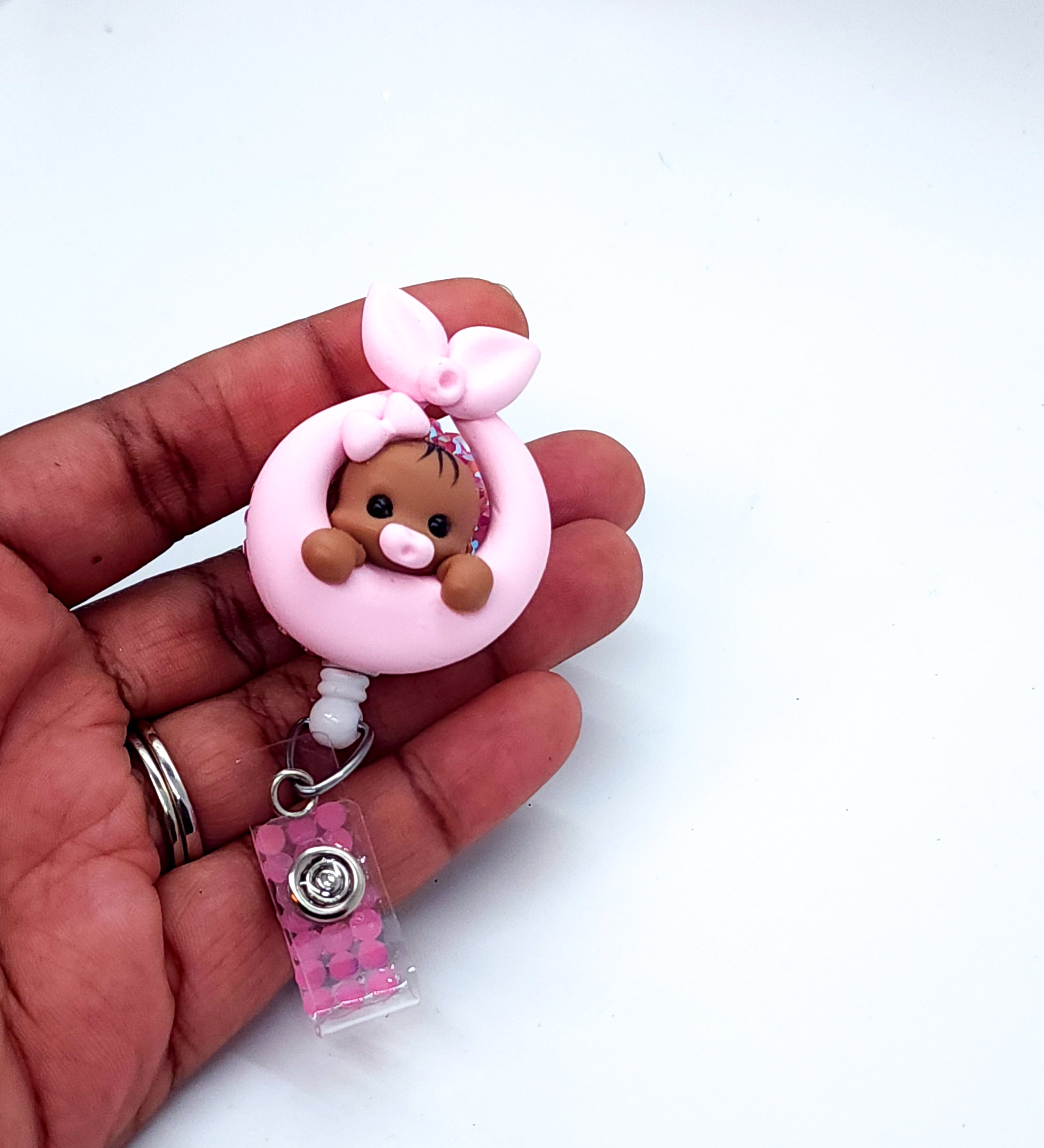 Baby In A Blanket - Labor & Delivery Badge Reel