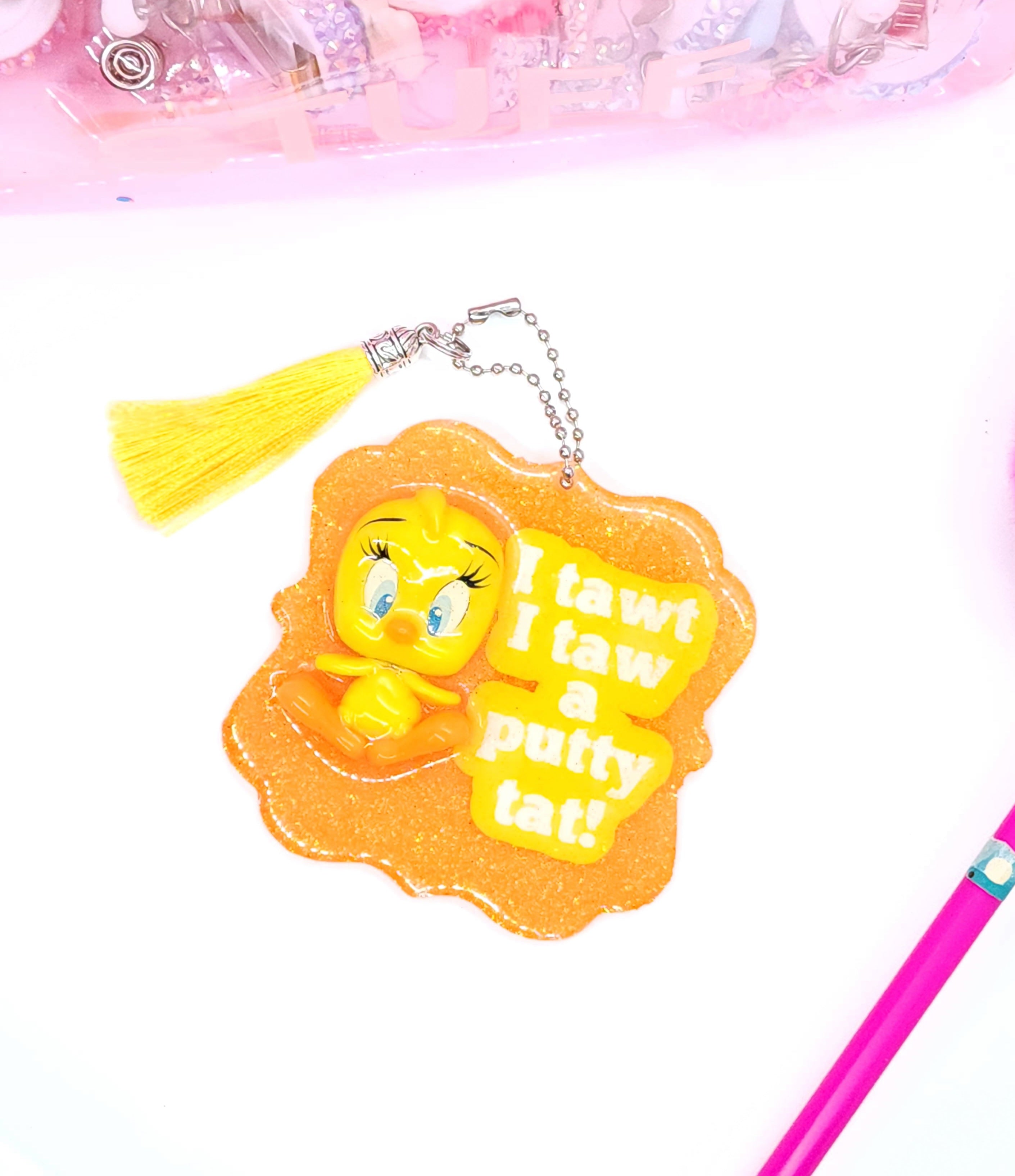 Yellow Bird Keychain