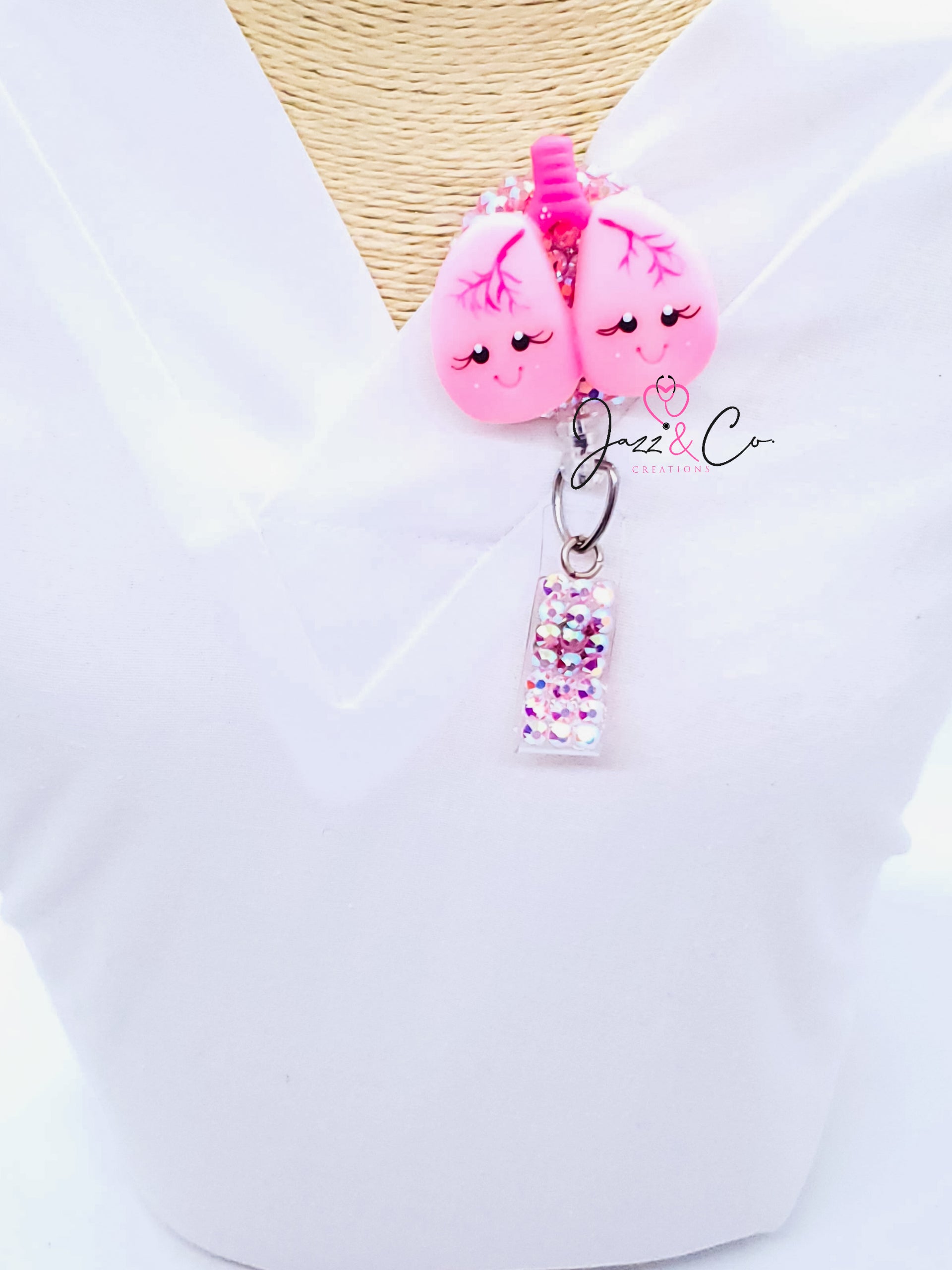 Lung Badge Reel - Respiratory Badge Reel