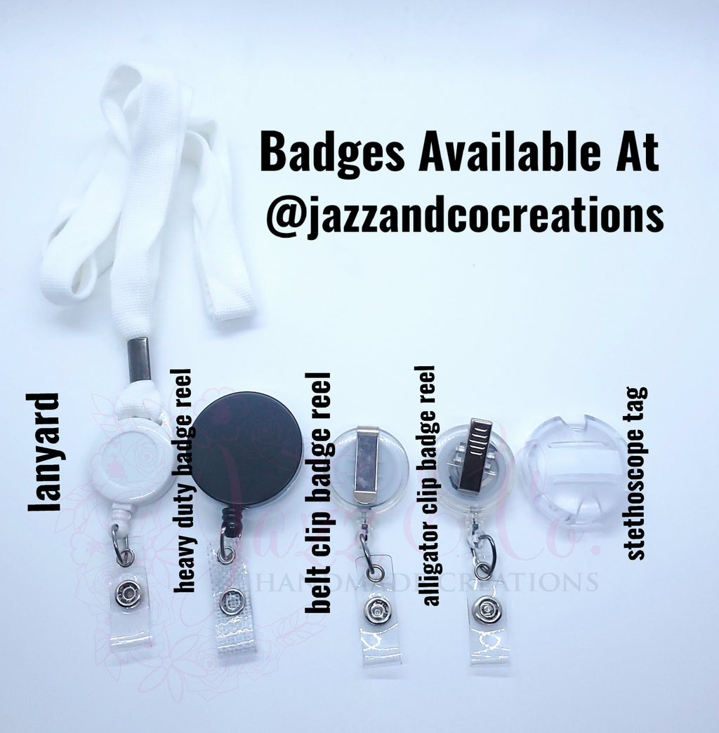 Nurse With Syringe Badge Reel