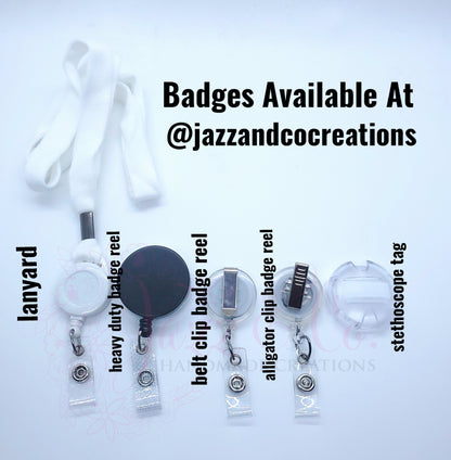 Nurse With Syringe Badge Reel