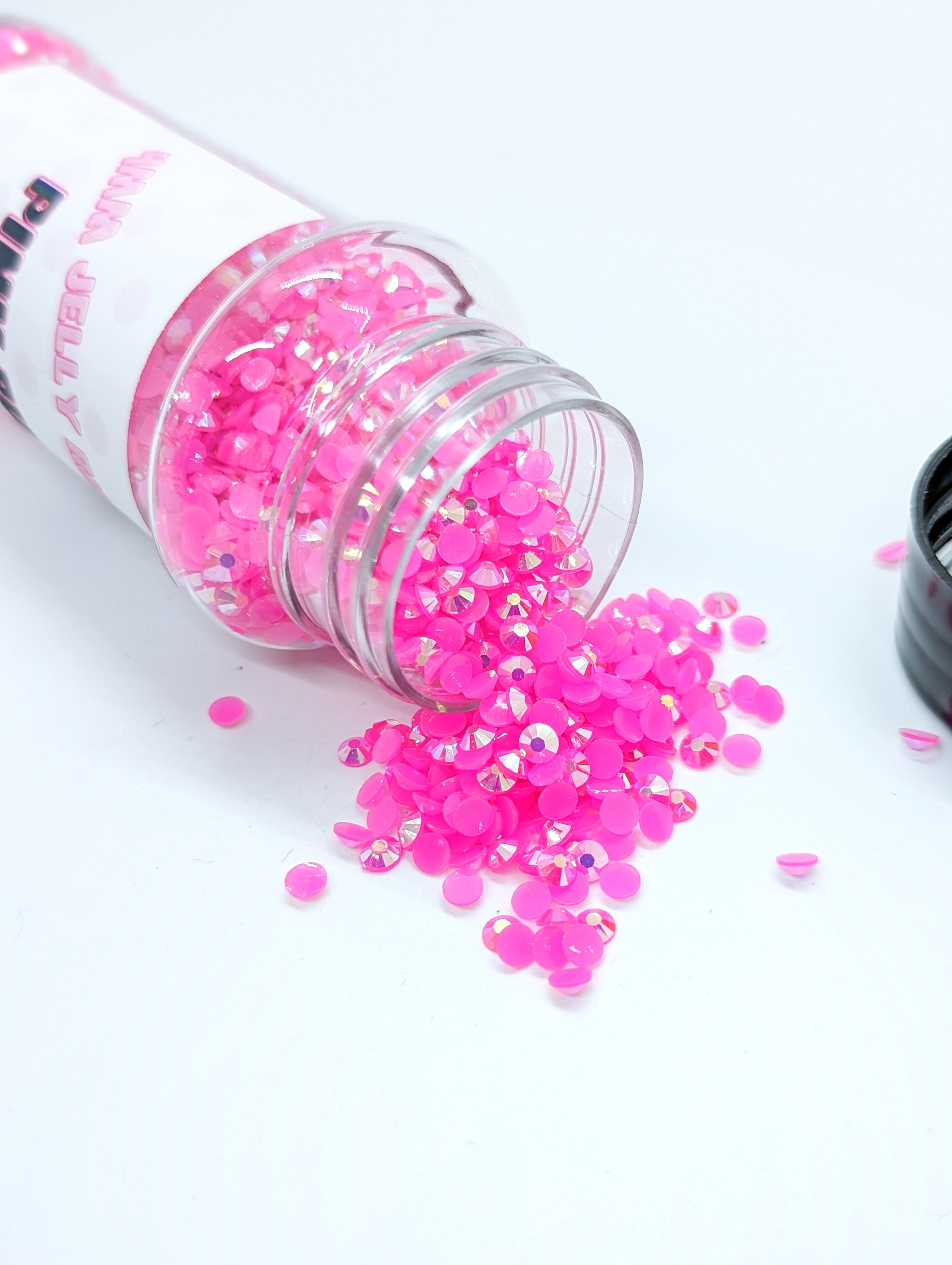 4mm Pink Punch Jelly Rhinestones